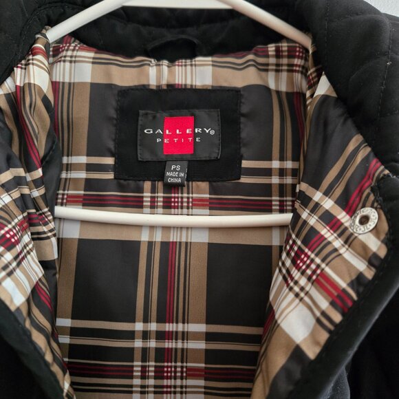 Gallery Black Quilted Jacket Size PS- Like New - Picture 5 of 5